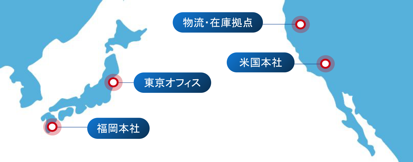 各拠点を示す地図