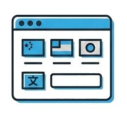 多言語サイト制作 アイコン