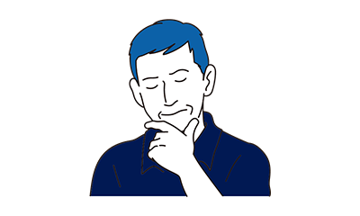 悩む社員のイラスト